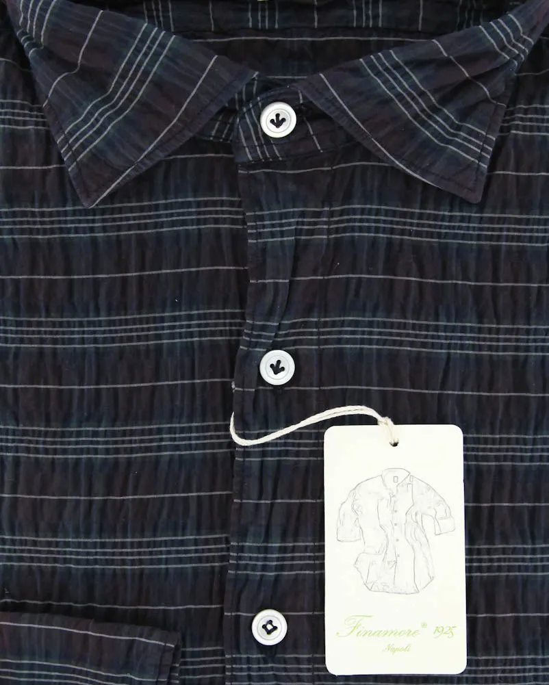 Finamore Napoli Burgundy Red Shirt - 16 US / 41 EU