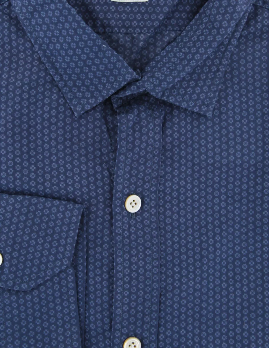 Finamore Napoli Dark Blue Shirt - Extra Slim