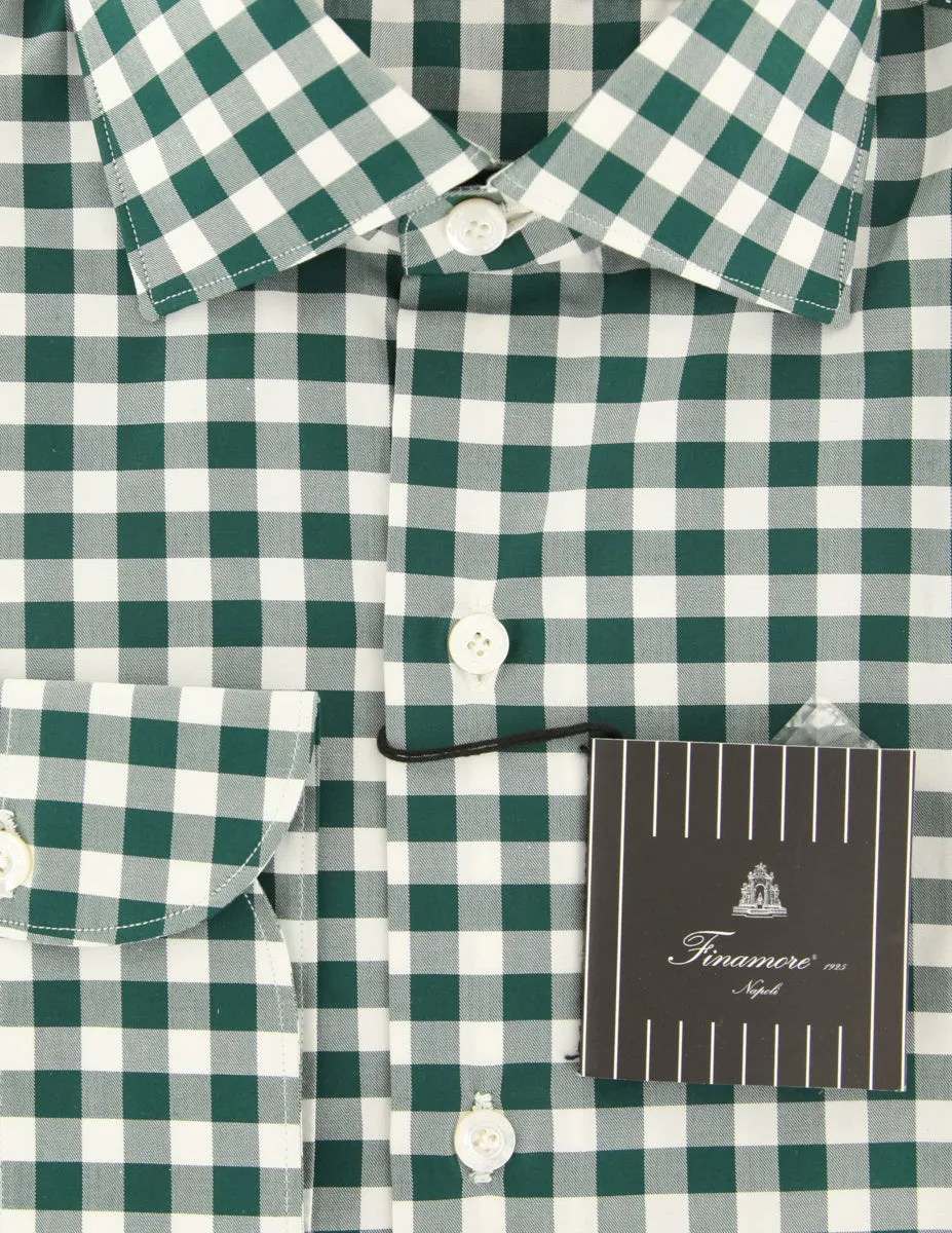 Finamore Napoli Dark Green Shirt - Extra Slim