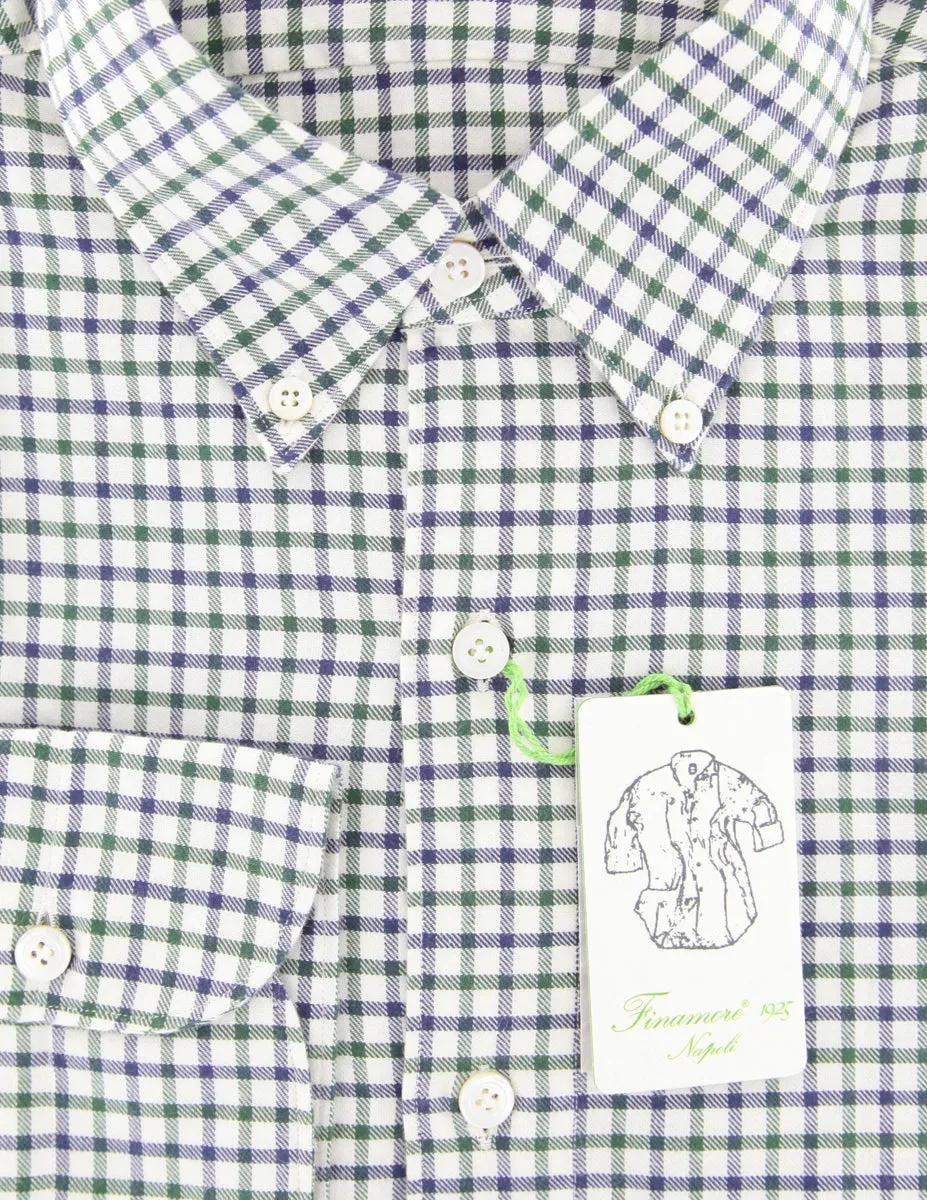 Finamore Napoli Dark Green Shirt - Extra Slim