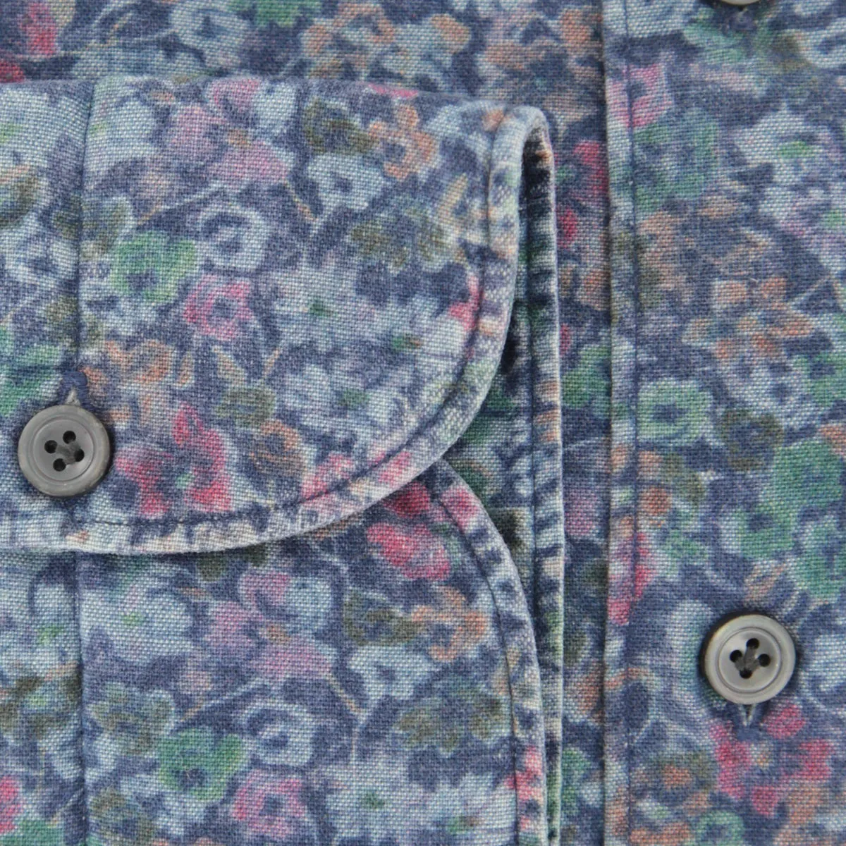Finamore Napoli Denim Blue Shirt - Extra Slim