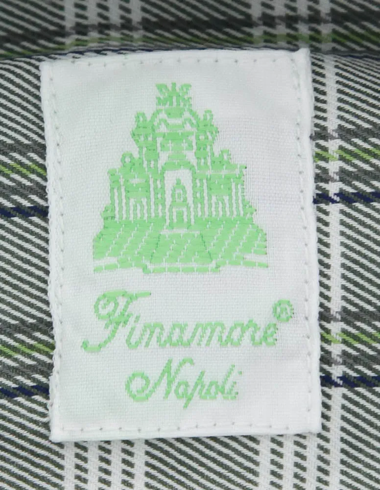 Finamore Napoli Gray Shirt - Extra Slim - 16 US / 41 EU