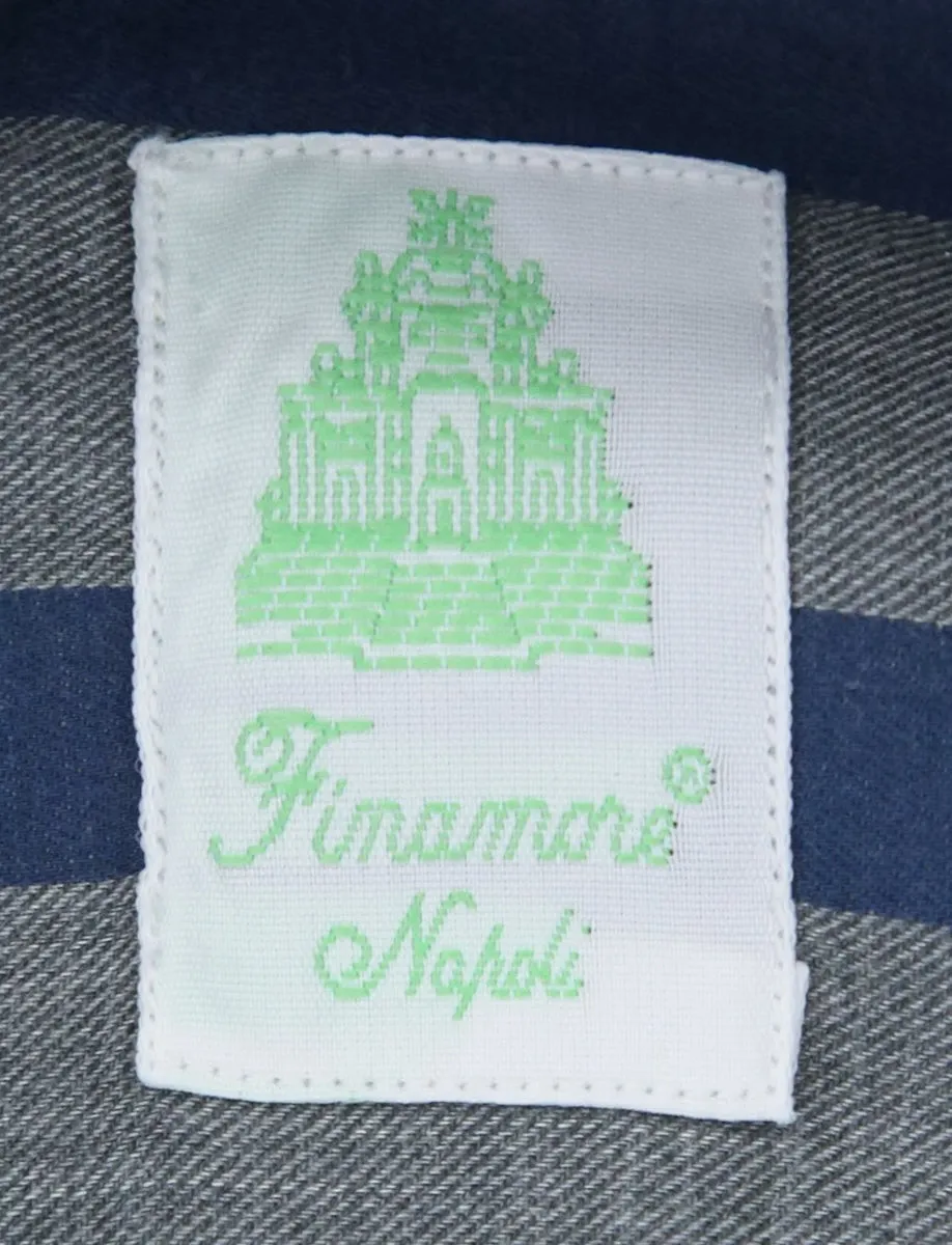 Finamore Napoli Gray Shirt - Extra Slim