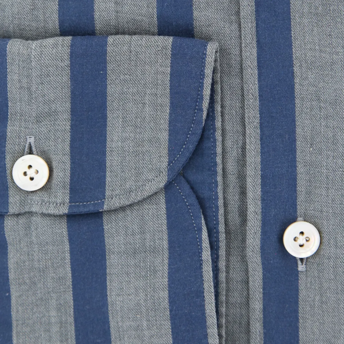 Finamore Napoli Gray Shirt - Extra Slim