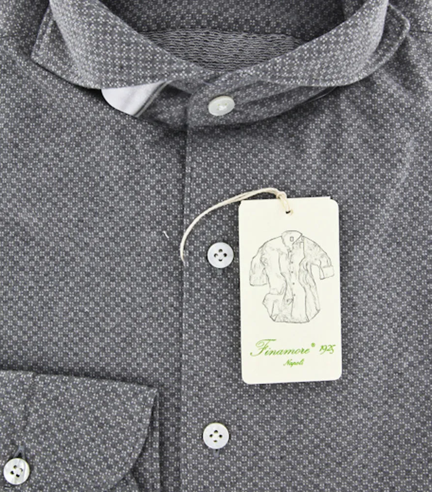 Finamore Napoli Gray Shirt – Size: M US / M EU