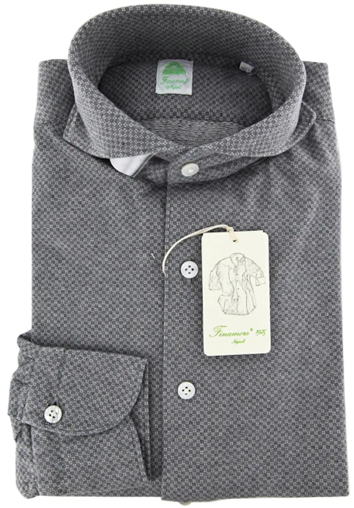 Finamore Napoli Gray Shirt – Size: M US / M EU