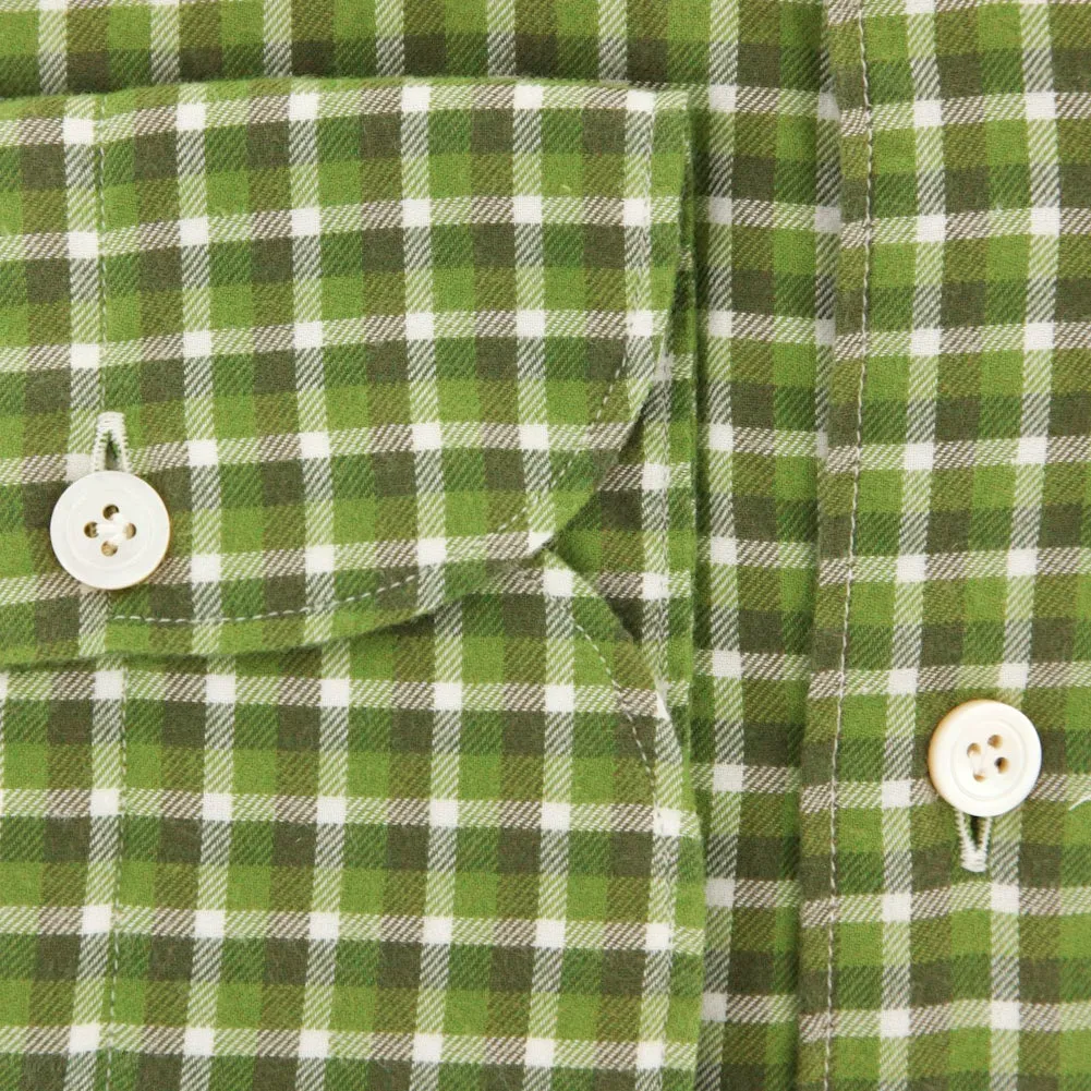 Finamore Napoli Green Shirt - Extra Slim - 16 US / 41 EU