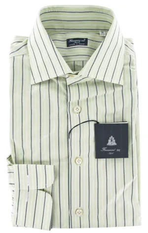 Finamore Napoli Green Shirt – Size: 16 US / 41 EU