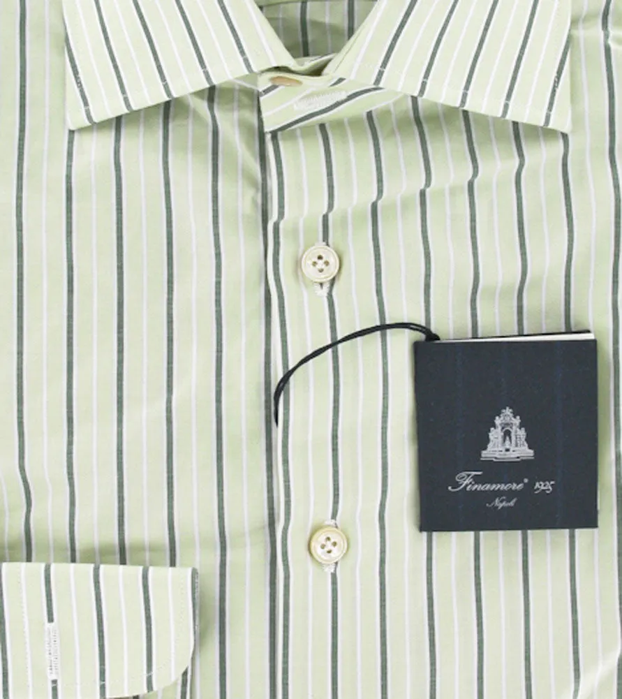 Finamore Napoli Green Shirt – Size: 16 US / 41 EU