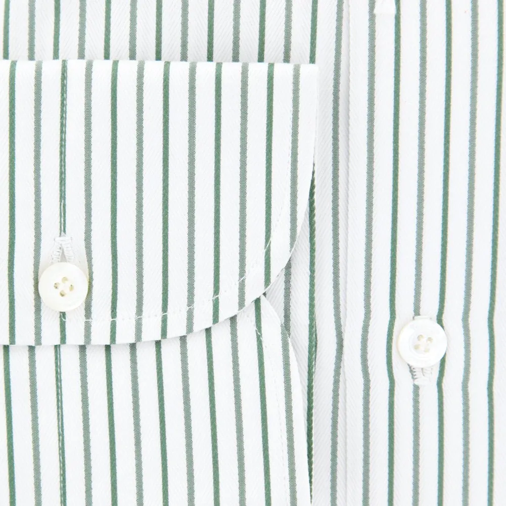 Finamore Napoli Green Shirt - Slim - 15.75 US / 40 EU