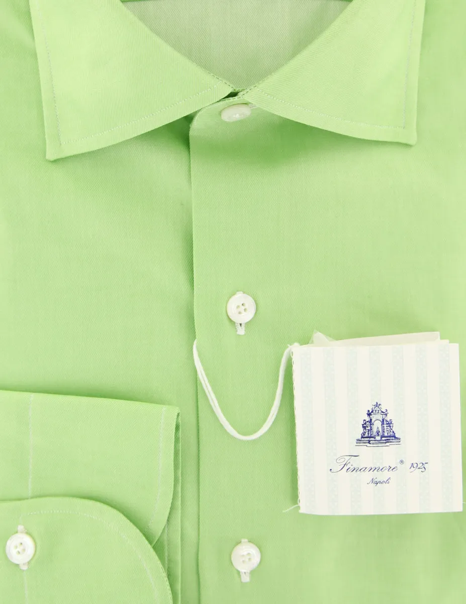 Finamore Napoli Green Shirt - Slim
