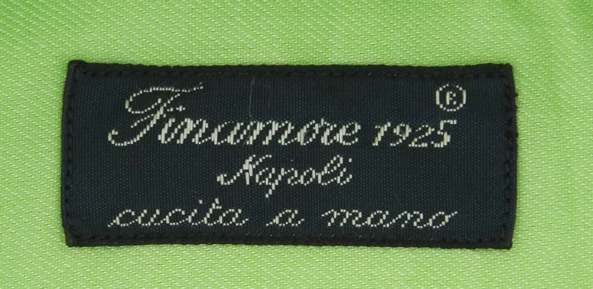 Finamore Napoli Green Shirt - Slim