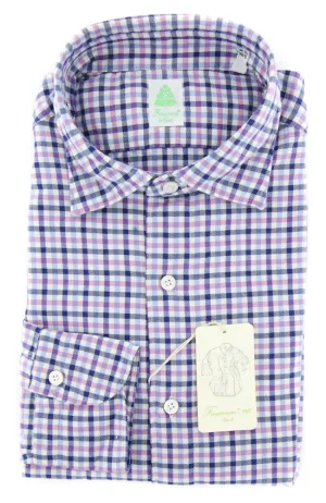 Finamore Napoli Lavender Purple Shirt - Extra Slim - L US / L EU