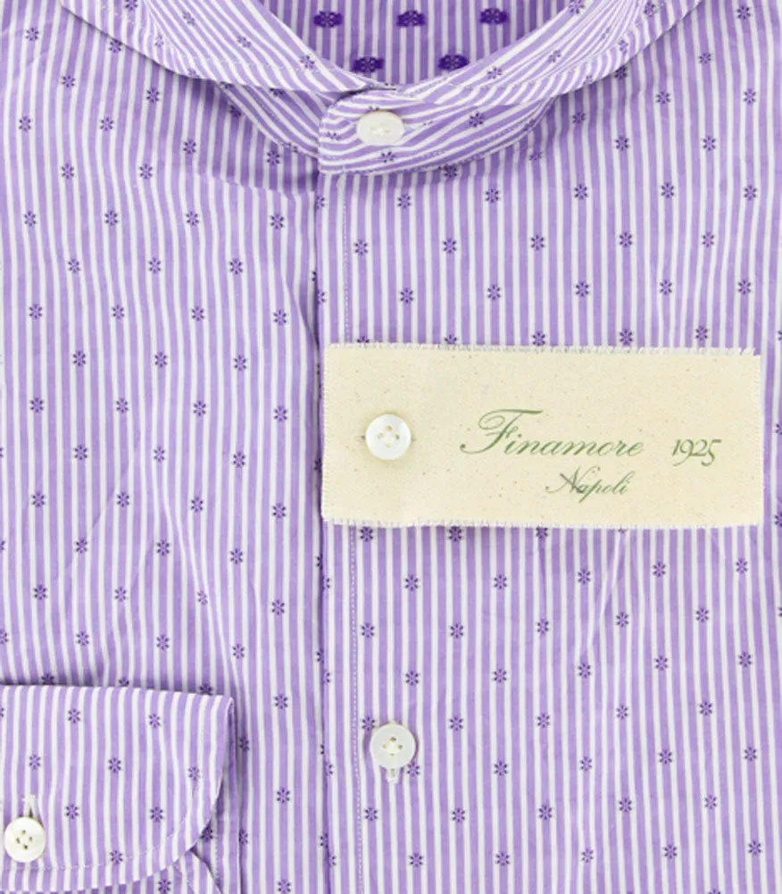 Finamore Napoli Lavender Purple Shirt – Size: M US / M EU