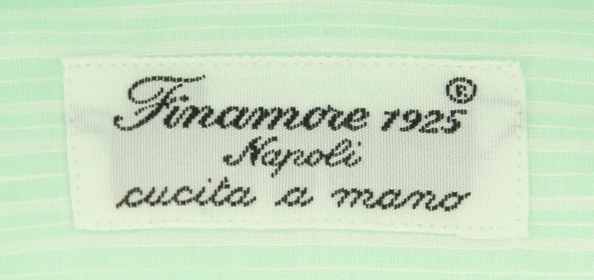 Finamore Napoli Light Green Shirt - Slim