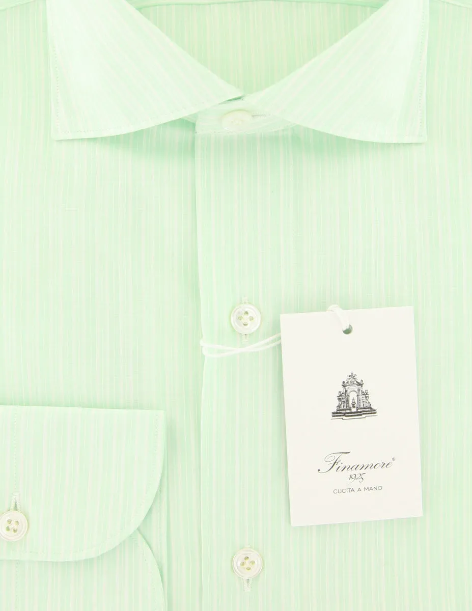 Finamore Napoli Light Green Shirt - Slim