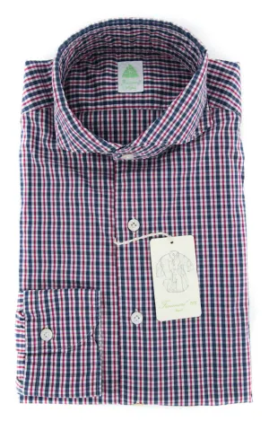 Finamore Napoli Navy Blue Shirt - Extra Slim - S US / S EU