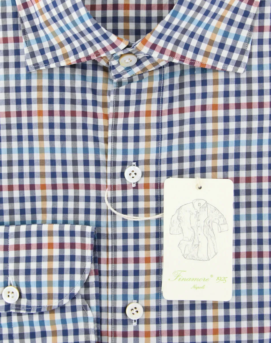 Finamore Napoli Navy Blue Shirt - Extra Slim