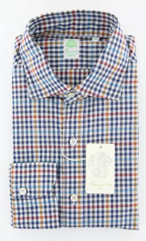 Finamore Napoli Navy Blue Shirt - Extra Slim