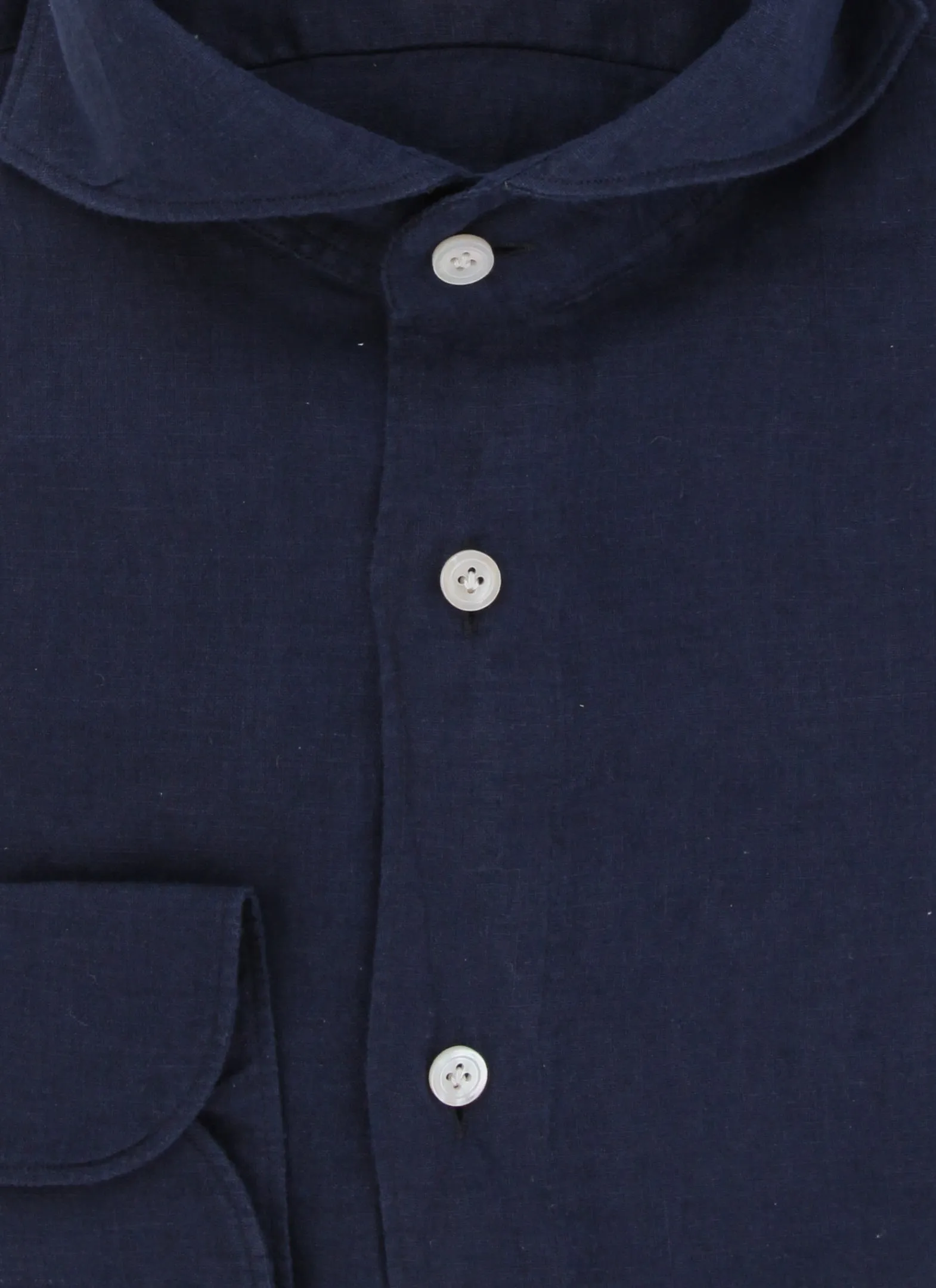 Finamore Napoli Navy Blue Shirt - Extra Slim