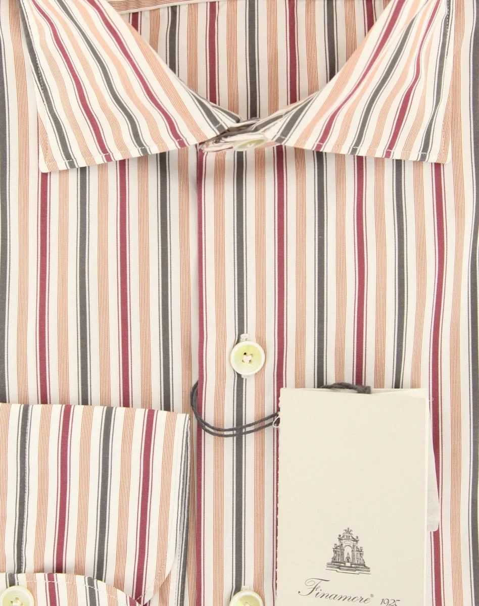 Finamore Napoli Orange Shirt - Extra Slim