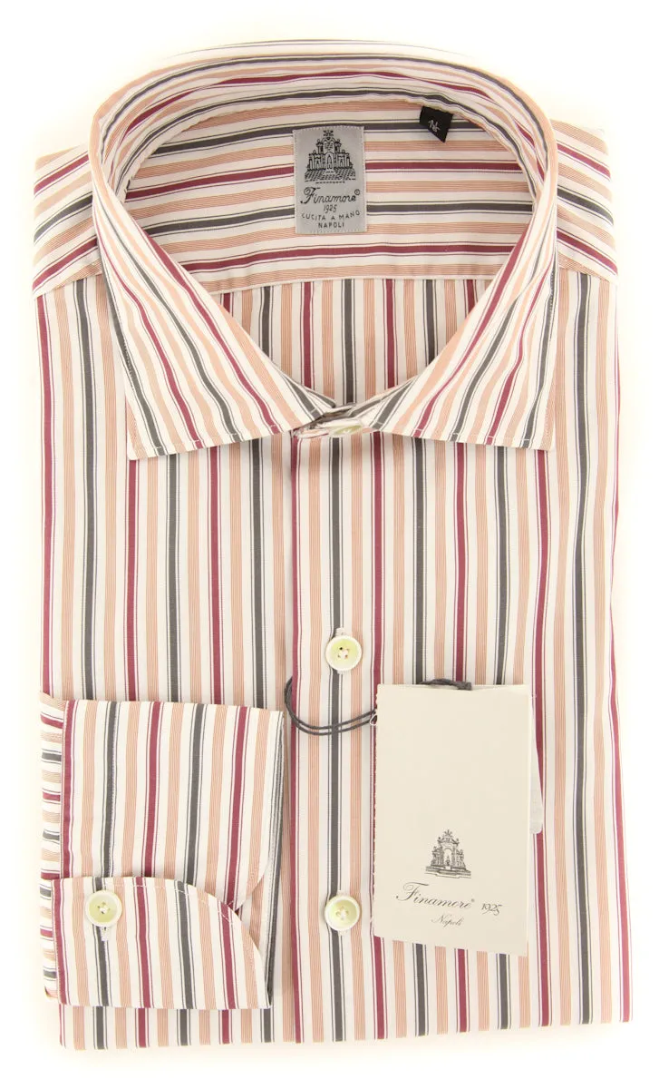 Finamore Napoli Orange Shirt - Extra Slim