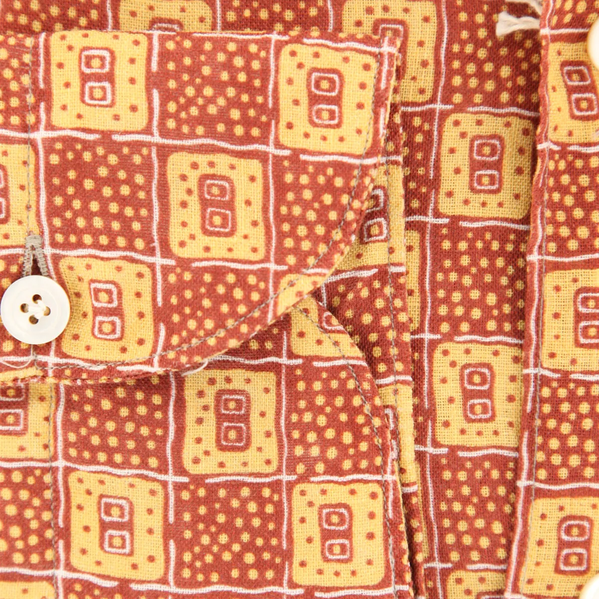 Finamore Napoli Orange Shirt - Extra Slim