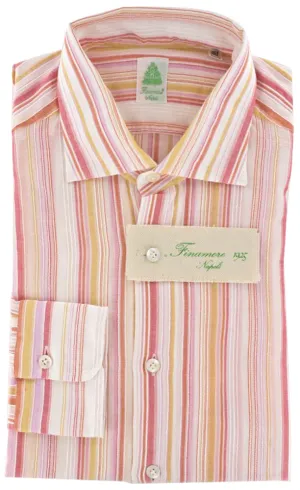 Finamore Napoli Orange Shirt – Size: 15.75 US / 40 EU