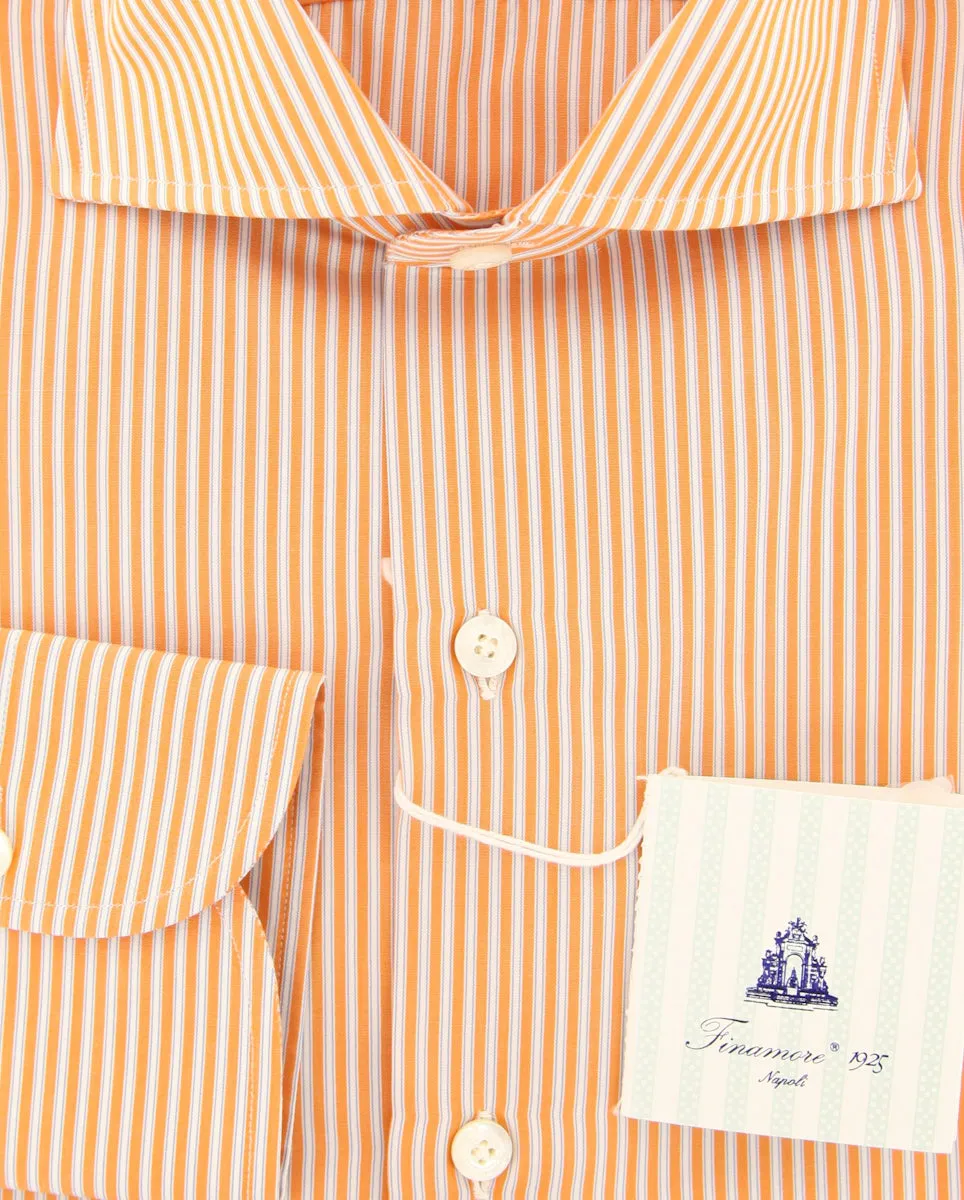 Finamore Napoli Orange Shirt - Slim