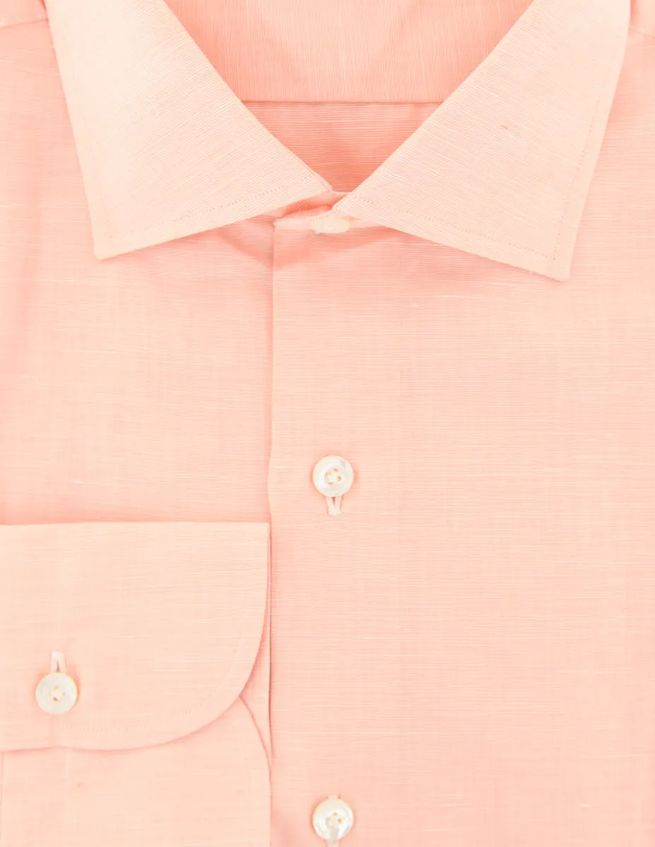Finamore Napoli Orange Shirt - Slim