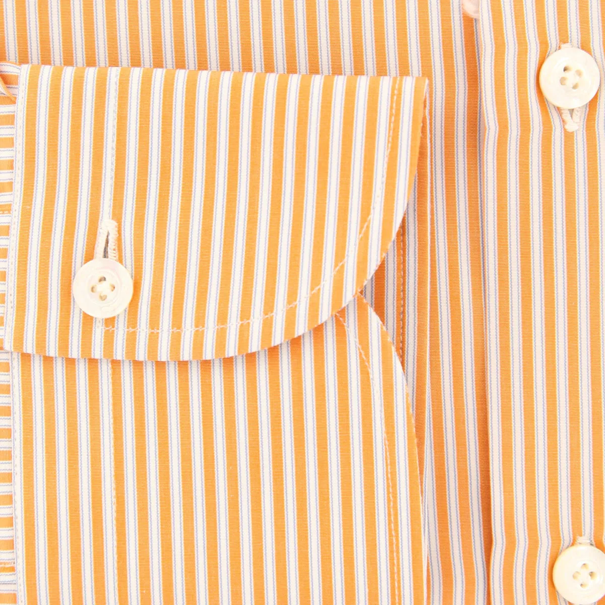 Finamore Napoli Orange Shirt - Slim