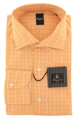 Finamore Napoli Orange Shirt - Slim