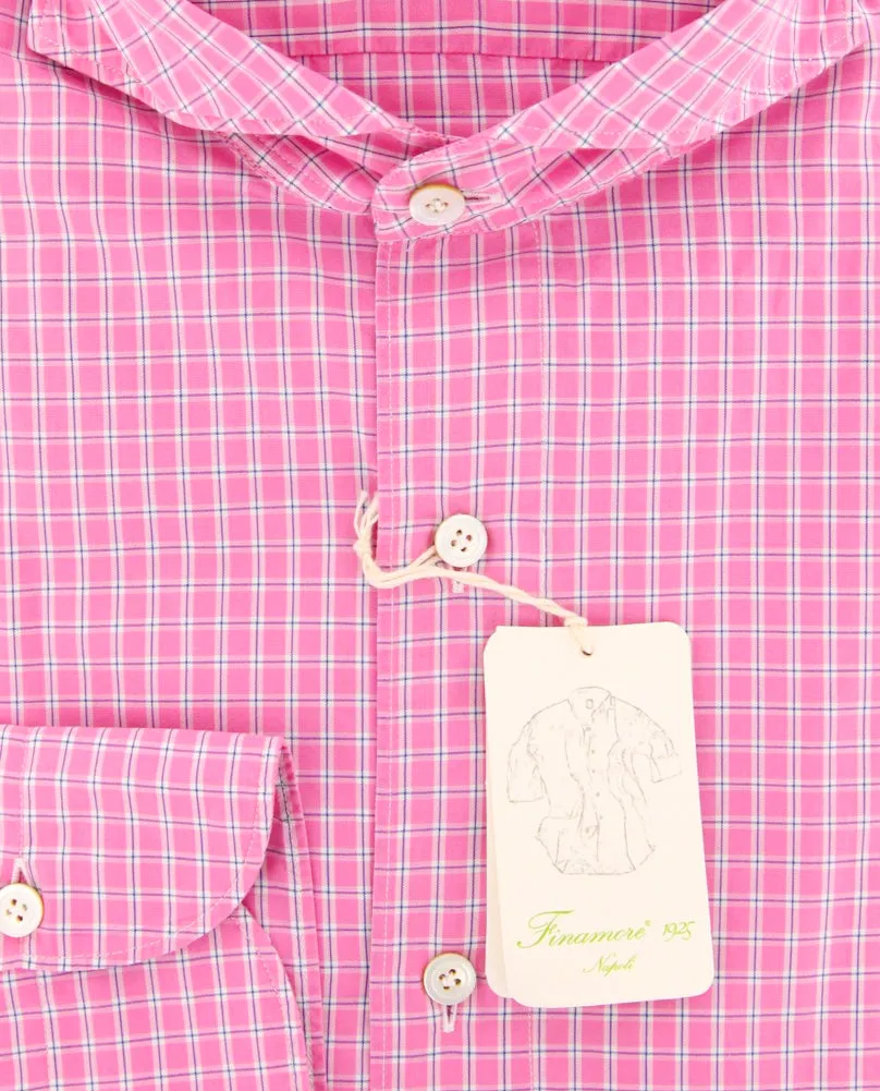 Finamore Napoli Pink Shirt - Extra Slim - 15.75 US / 40 EU