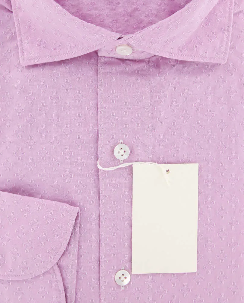 Finamore Napoli Pink Shirt - Slim - 15.75 US / 40 EU