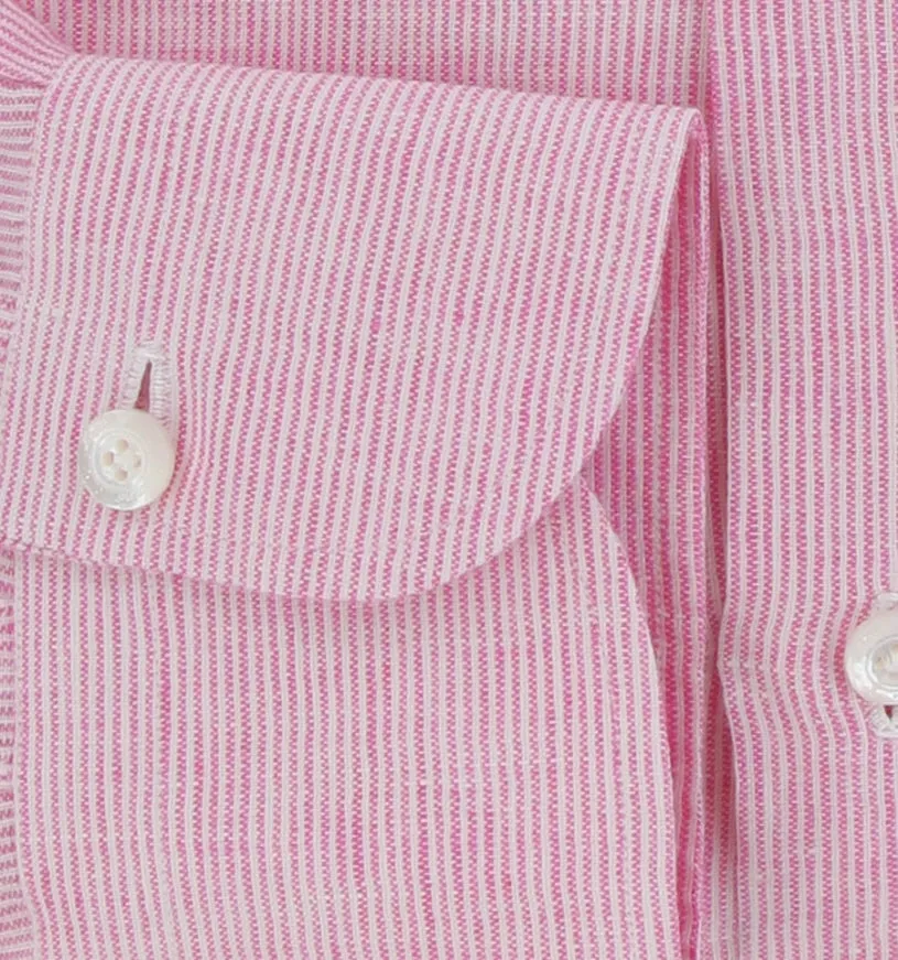 Finamore Napoli Pink Shirt - Slim