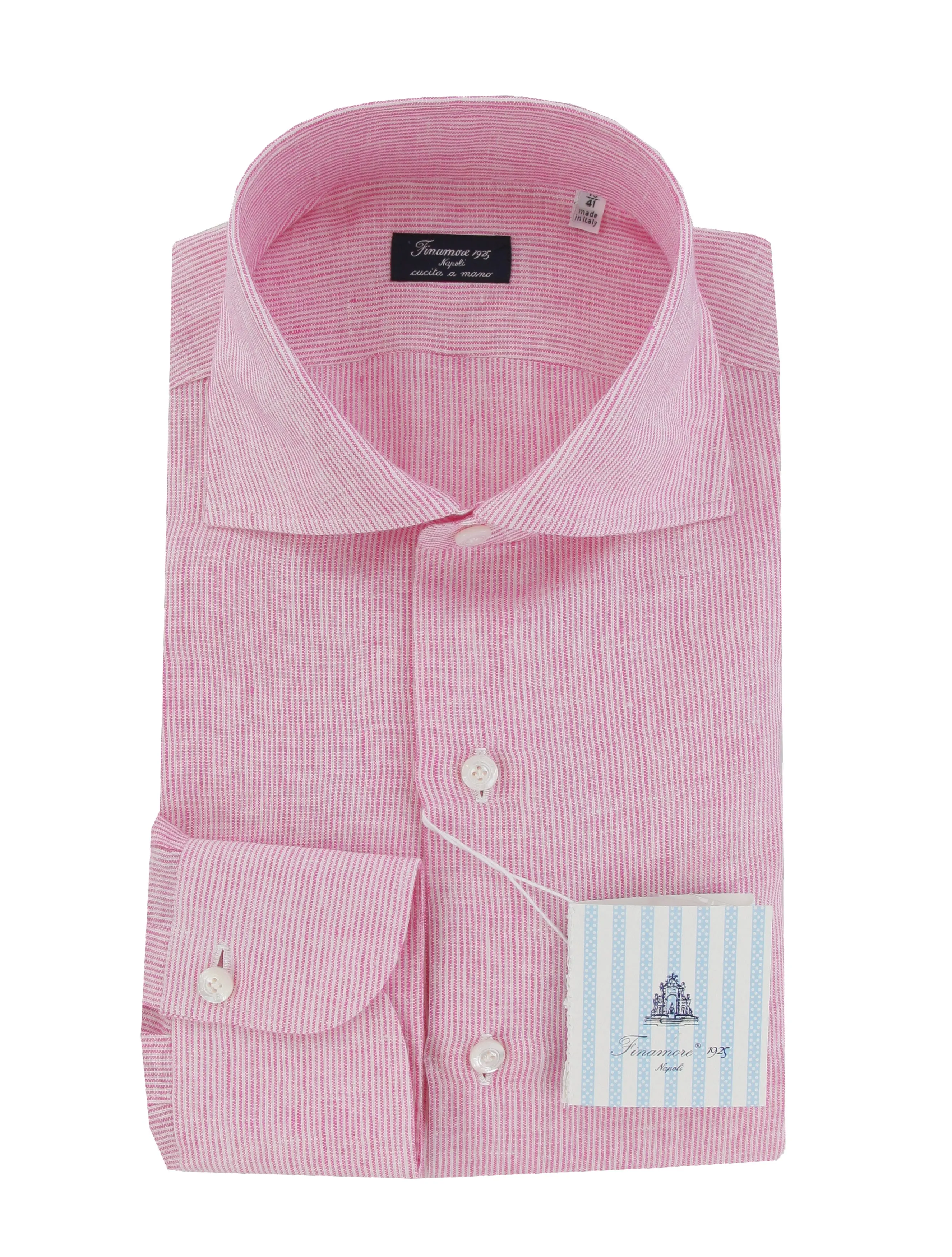 Finamore Napoli Pink Shirt - Slim