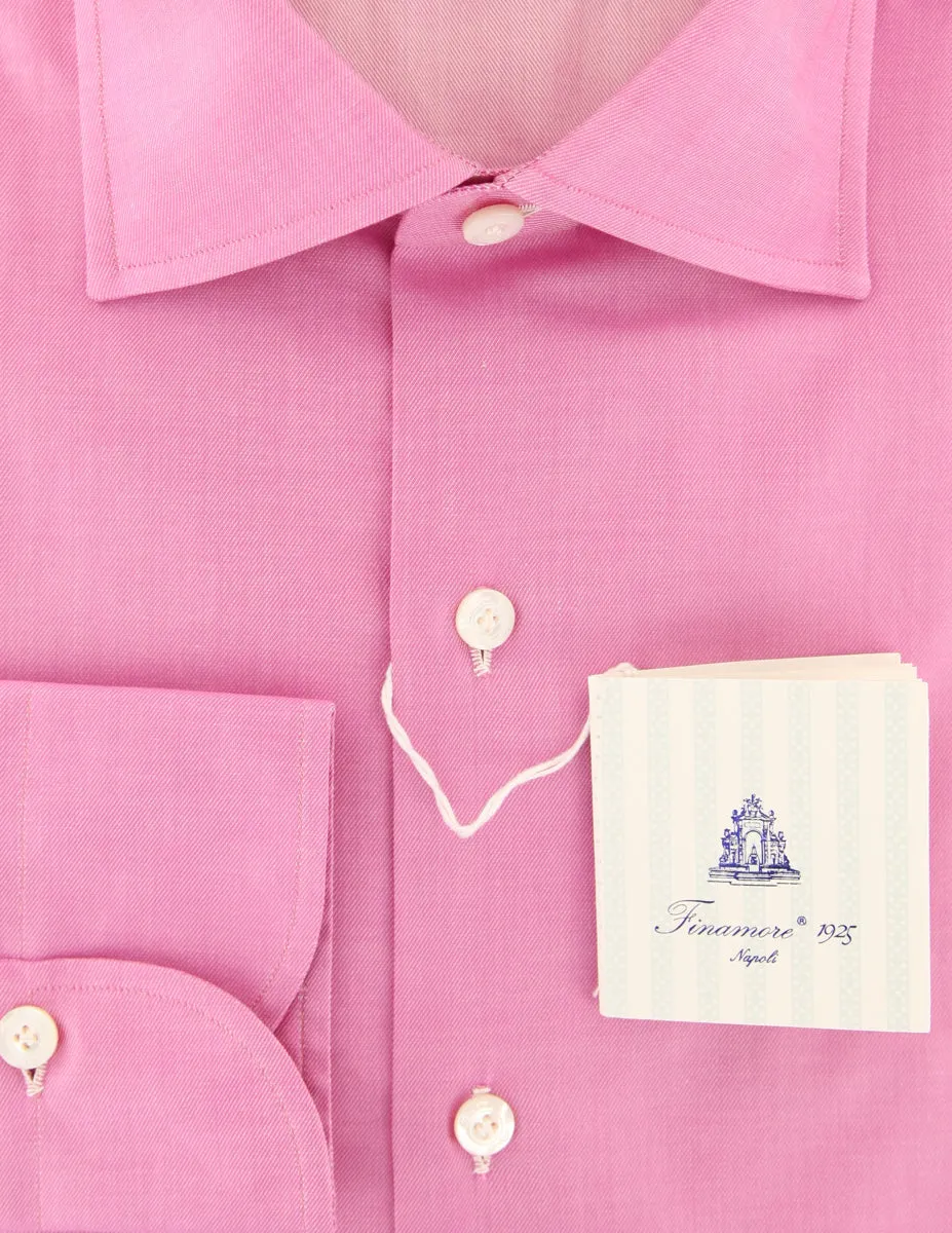 Finamore Napoli Pink Shirt - Slim