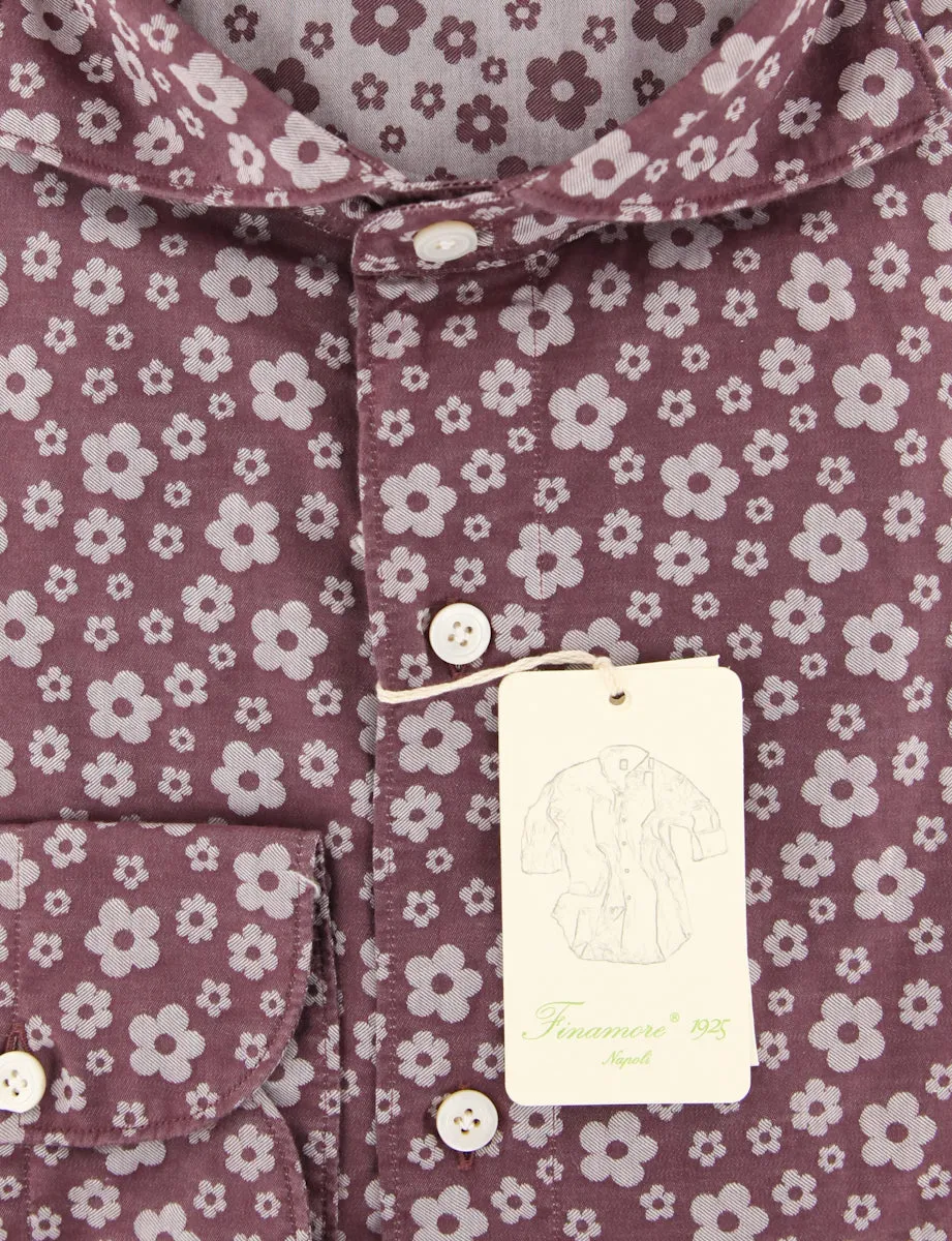 Finamore Napoli Purple Shirt - Extra Slim