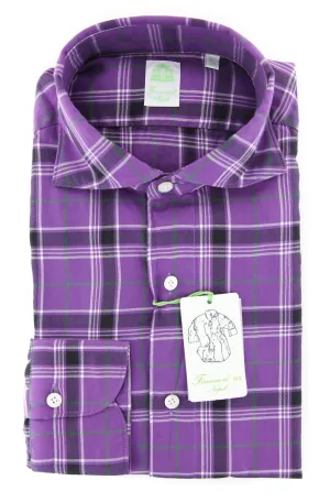 Finamore Napoli Purple Shirt - Extra Slim