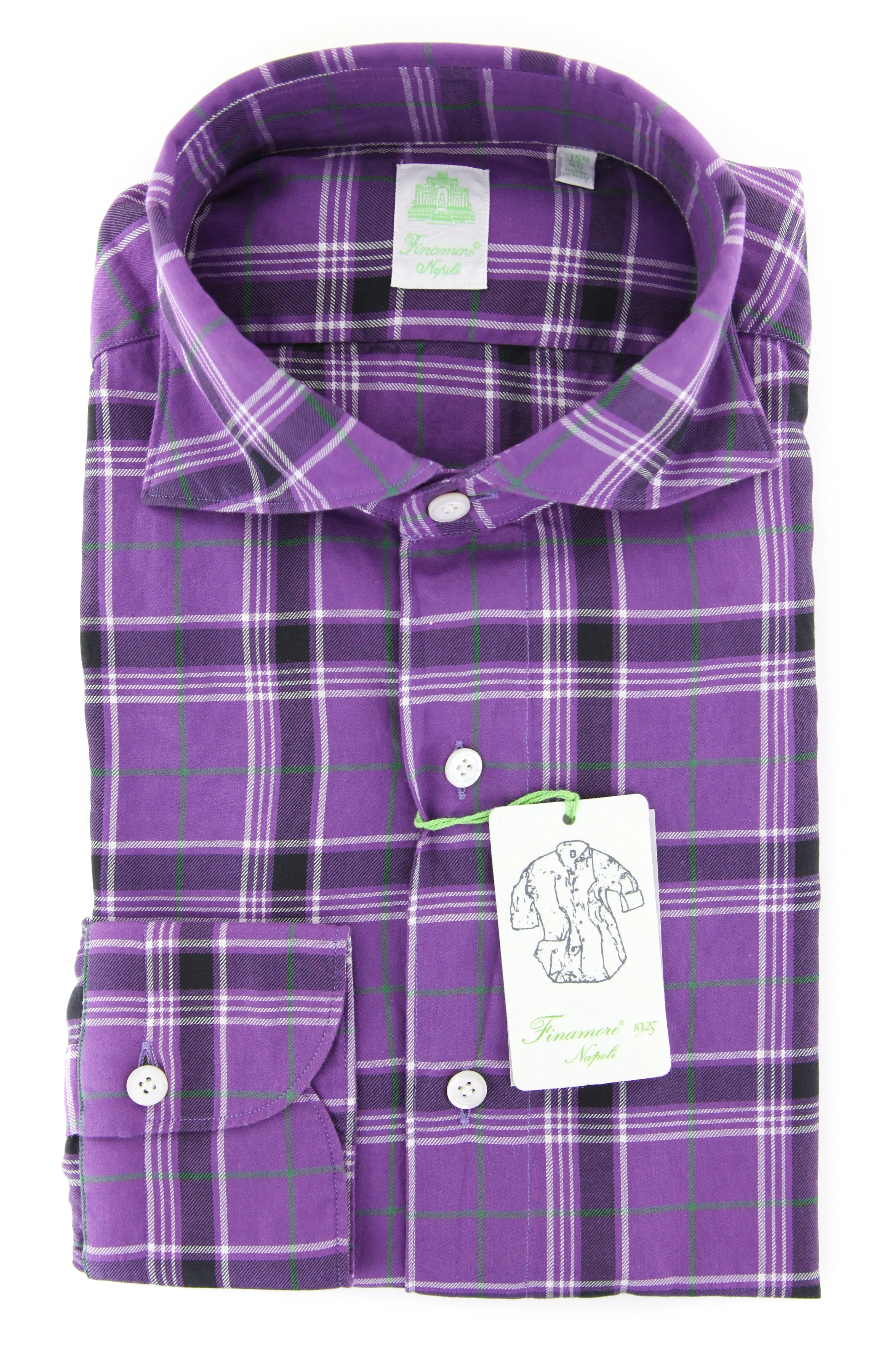 Finamore Napoli Purple Shirt - Extra Slim