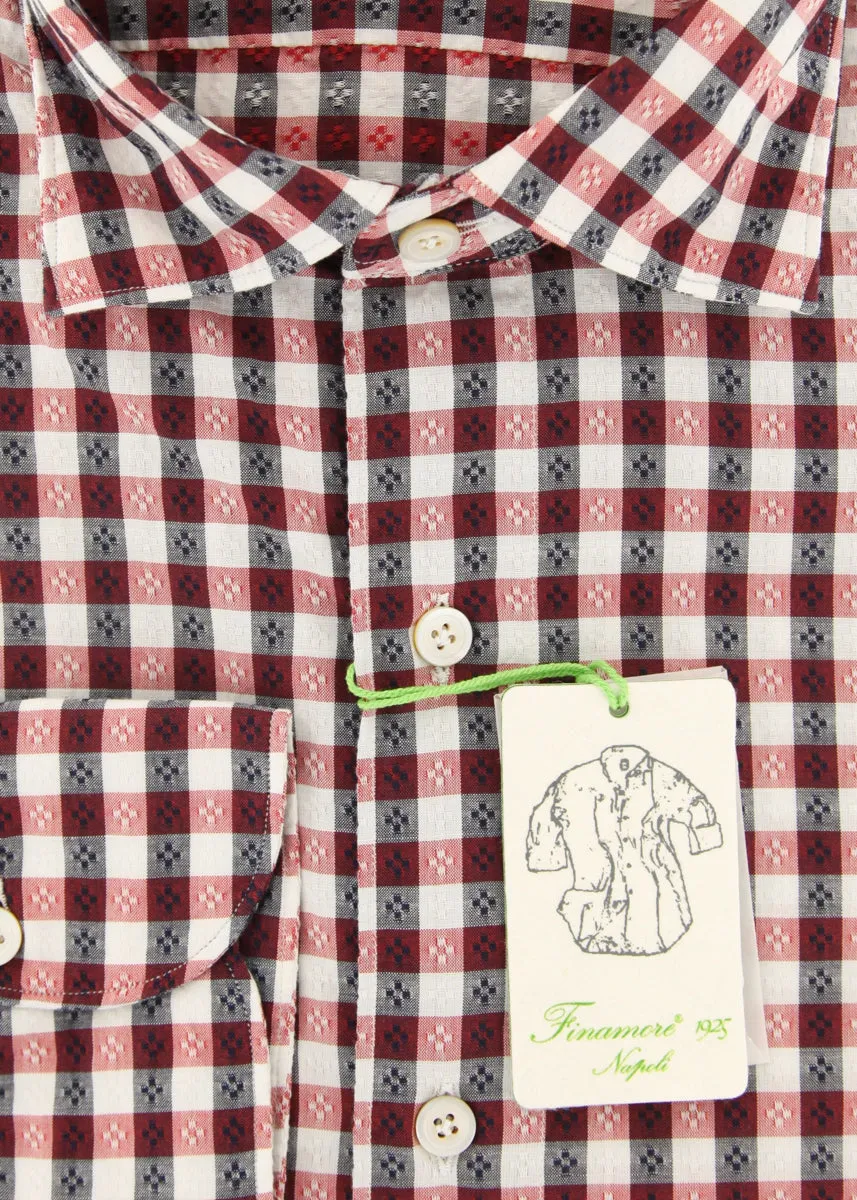 Finamore Napoli Red Shirt - Extra Slim