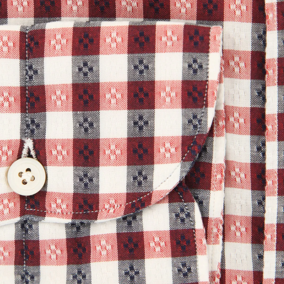 Finamore Napoli Red Shirt - Extra Slim
