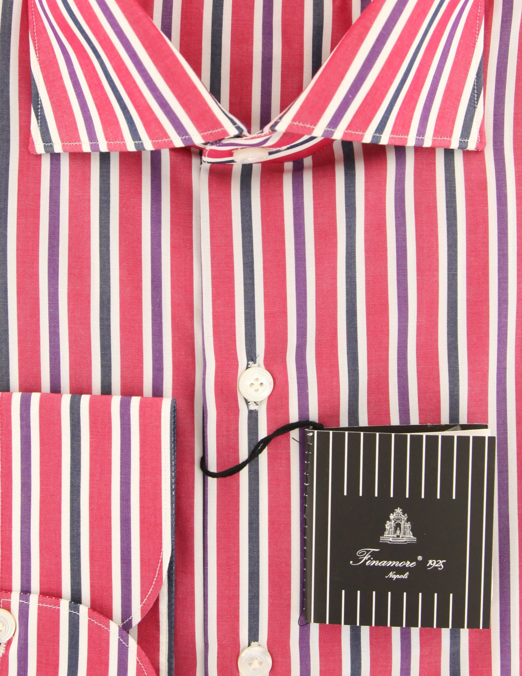 Finamore Napoli Red Shirt - Extra Slim