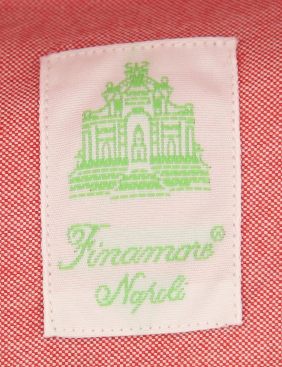 Finamore Napoli Red Shirt - Extra Slim