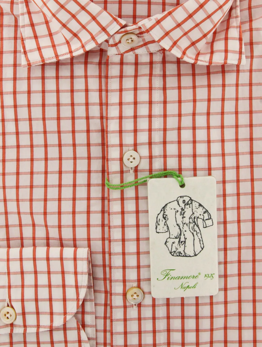 Finamore Napoli Red Shirt - Extra Slim