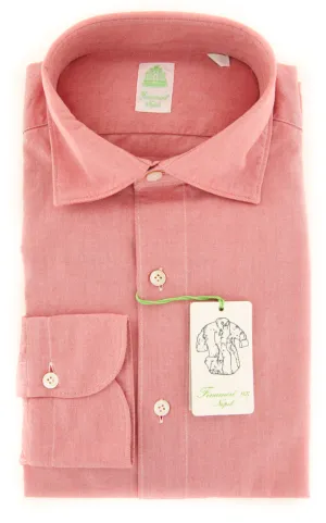 Finamore Napoli Red Shirt - Extra Slim