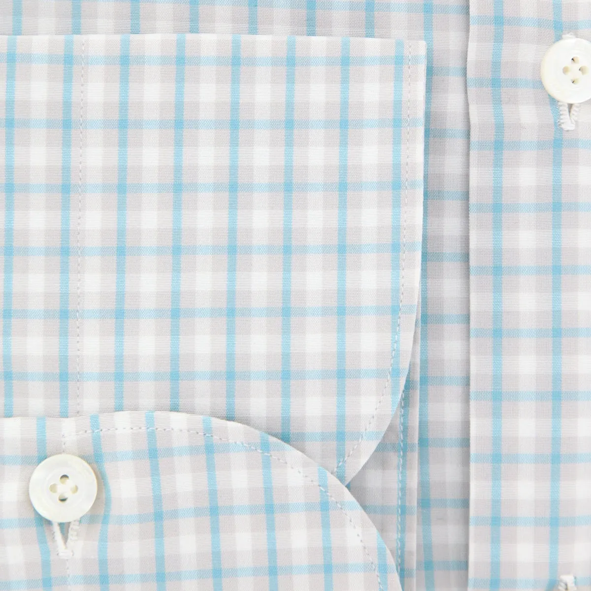 Finamore Napoli Turquoise Shirt - Extra Slim