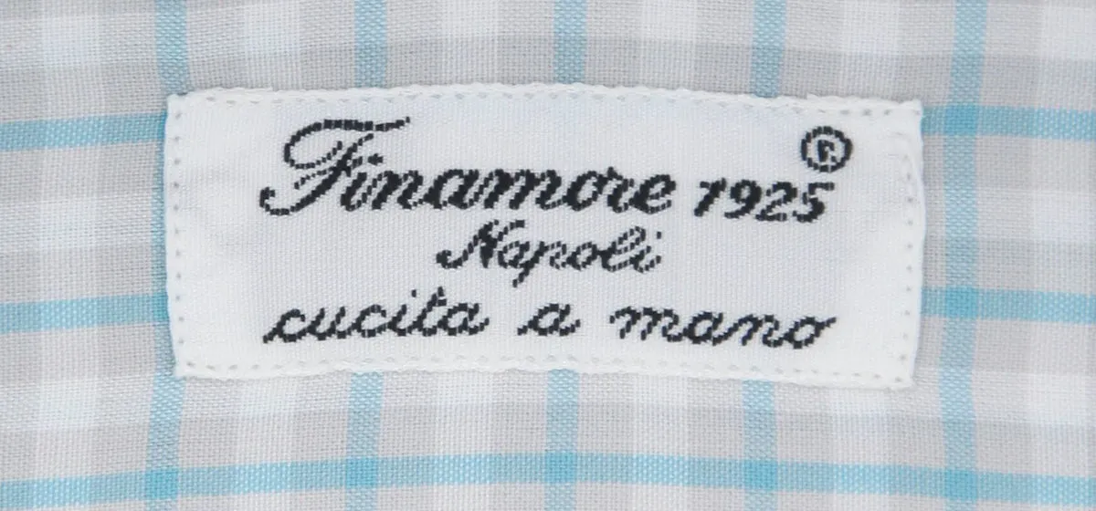 Finamore Napoli Turquoise Shirt - Extra Slim