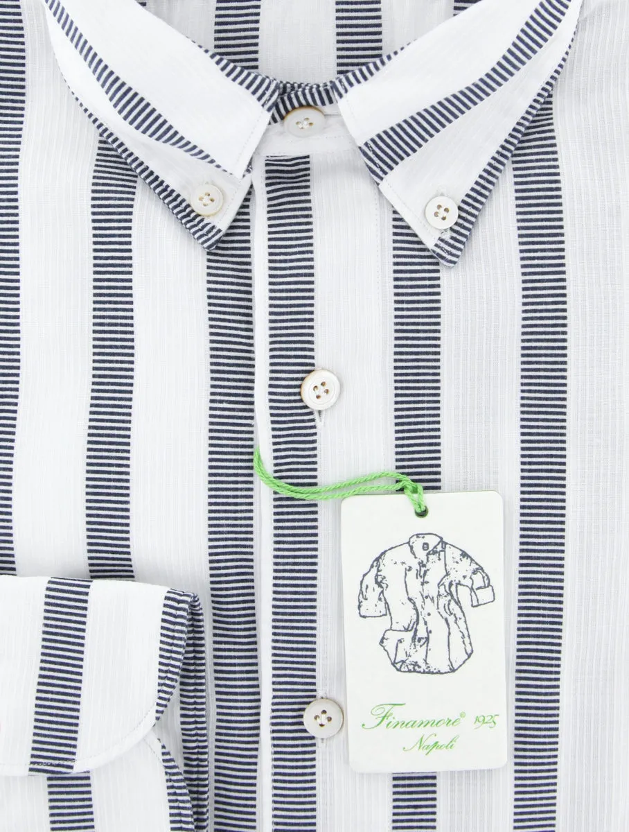 Finamore Napoli White Shirt - Extra Slim