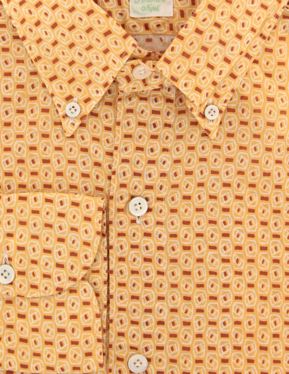 Finamore Napoli Yellow Shirt - Extra Slim